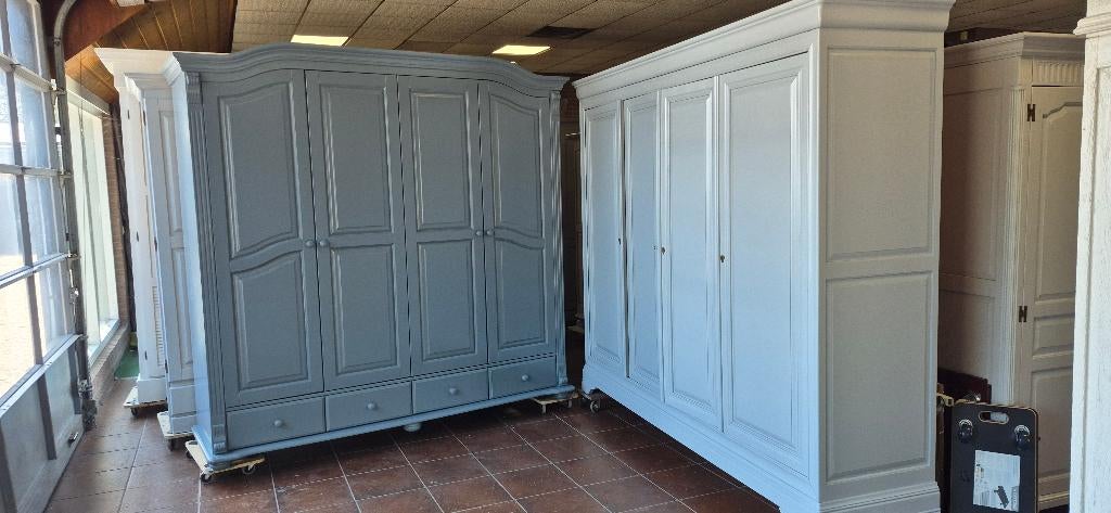 Slaapkamerkasten brocante opgeknapte kasten, kledingkasten, Huis en Inrichting, Kasten | Overige, Ophalen of Verzenden, Zo goed als nieuw