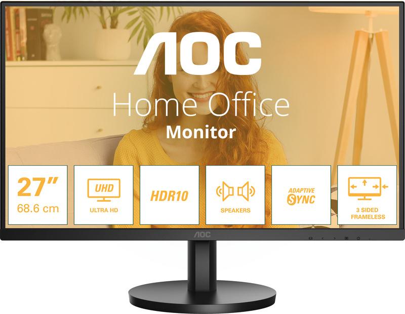 AOC U27B3A 4K 27", Gaming, Gebruikt, Ingebouwde speakers, Ophalen of Verzenden
