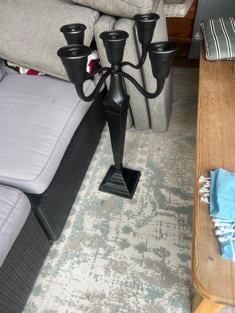 Mooie grote kandelaar 80 cm hoog, Ophalen, Zo goed als nieuw, Kandelaar, Metaal
