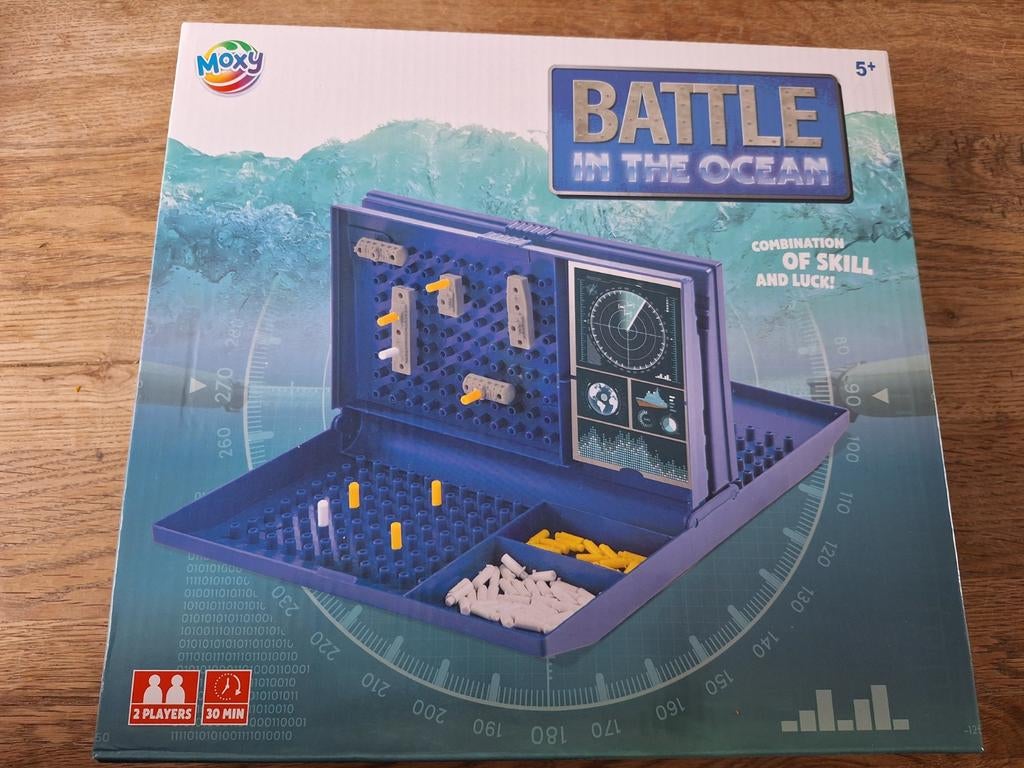 Zeeslag - Battle in the Ocean (spel), Een of twee spelers, Ophalen of Verzenden, Nieuw, Moxy