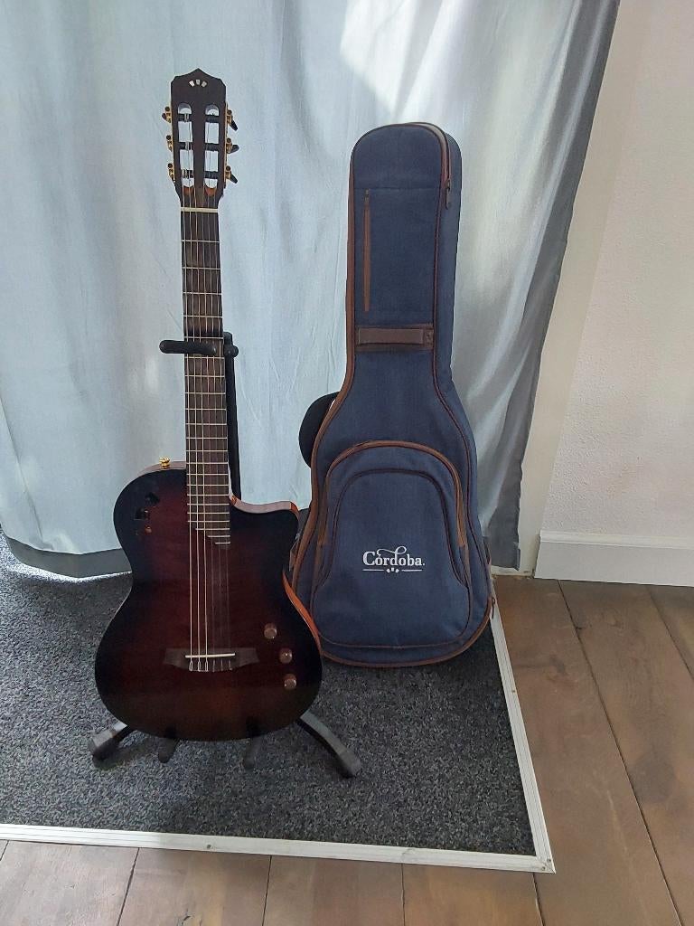 Semi accoustische gitaar,nylon snaren, Ophalen, Zo goed als nieuw, Overige typen, Met (piezo-)element