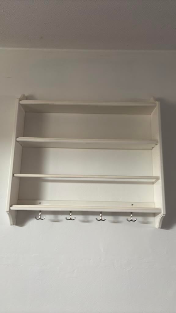 Ikea wandrek met haken - perfect voor keuken of hal, Ophalen, Zo goed als nieuw