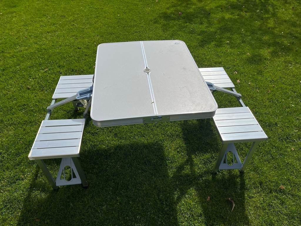 Inklapbare campingtafel/picknicktafel voor 4 personen, Ophalen, Zo goed als nieuw, Campingtafel