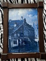 Delftsblauw tegeltableau met straatbeeld, Ophalen