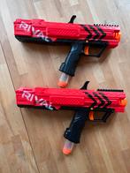 Twee Nerf Rival blasters met magazijnen en balletjes, Ophalen of Verzenden, Gebruikt