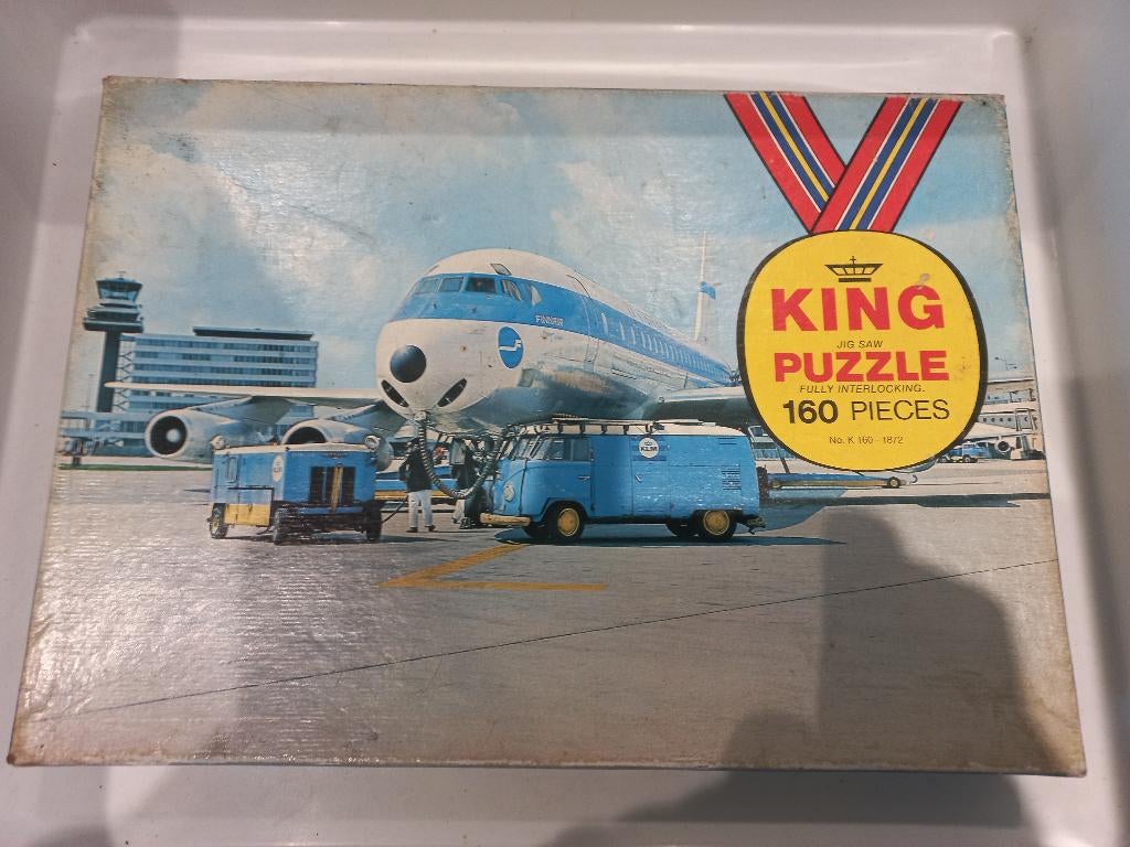 Puzzel Schiphol King Puzzle 160 stukjes, Ophalen of Verzenden, Minder dan 500 stukjes, Gebruikt, Legpuzzel
