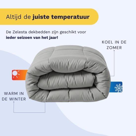 Zelesta Pure Uni Morning Grey 140x200, Zelesta, Eenpersoons, Nieuw, Ophalen of Verzenden