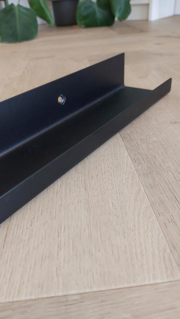 Zwart stalen fotoplank 120 cm, Ophalen, Zo goed als nieuw
