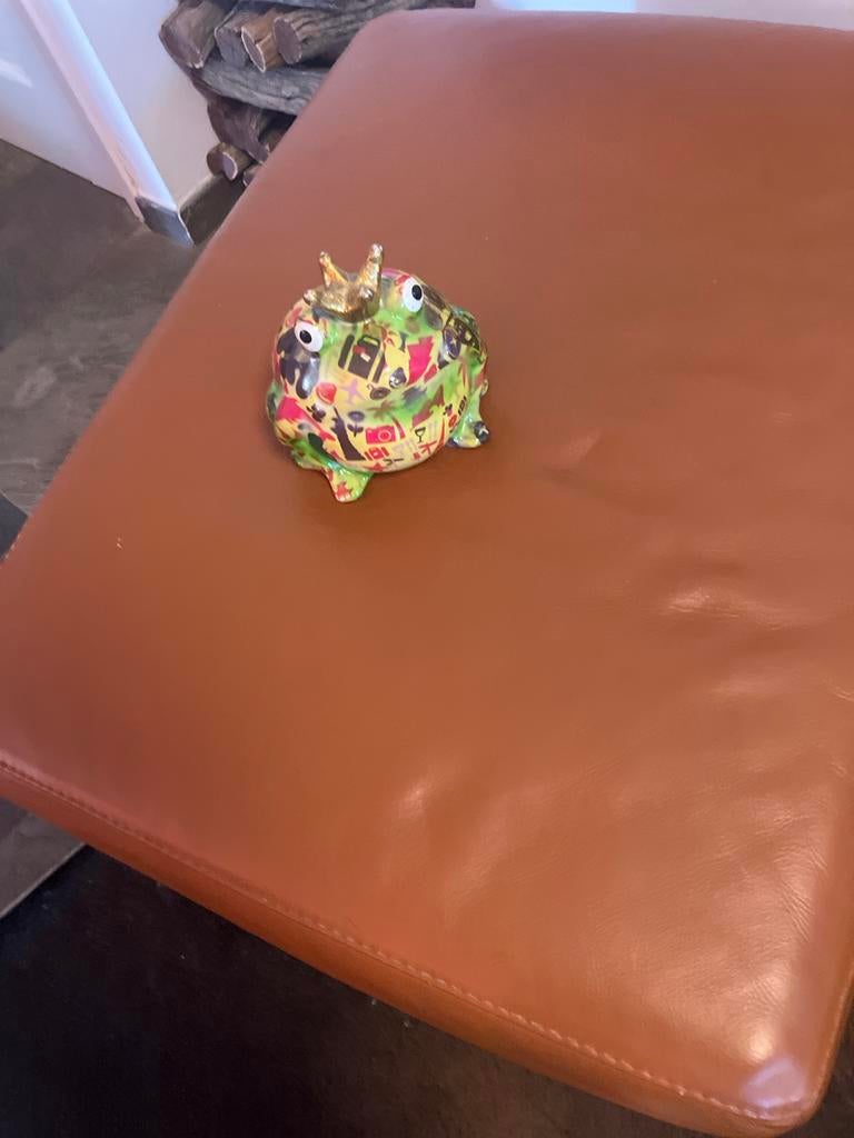 Decoratieve Kikker met Kroon - Wereldreizen Design, Ophalen of Verzenden, Zo goed als nieuw