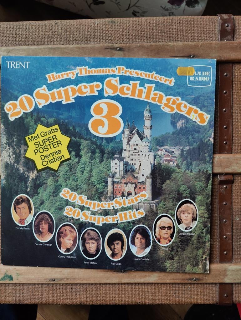 Harry Thomas Presenteert: 20 Super Schlagers 3 LP, Cd's en Dvd's, Vinyl | Overige Vinyl, Ophalen of Verzenden, Gebruikt, 12 inch