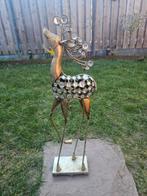 Decoratief hert, bronskleurig, 66 cm hoog, Ophalen