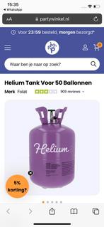 Helium tank, Ophalen of Verzenden, Nieuw, Versiering, Carnaval