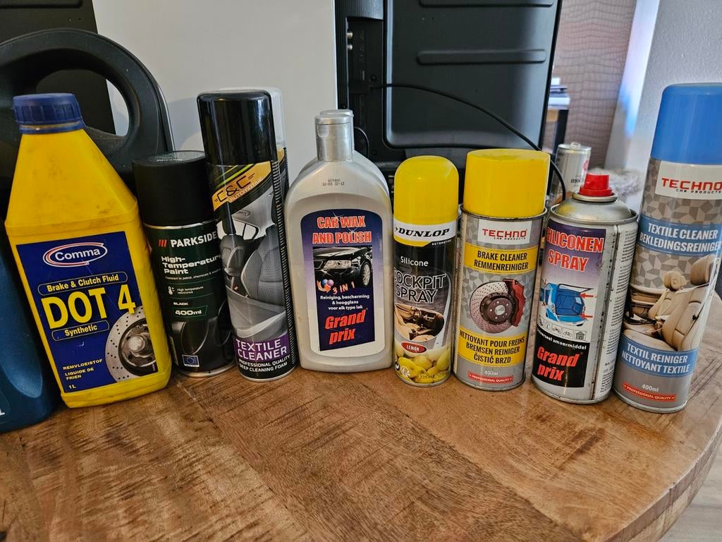 Auto benodigdheden sprays en oliën, Ophalen