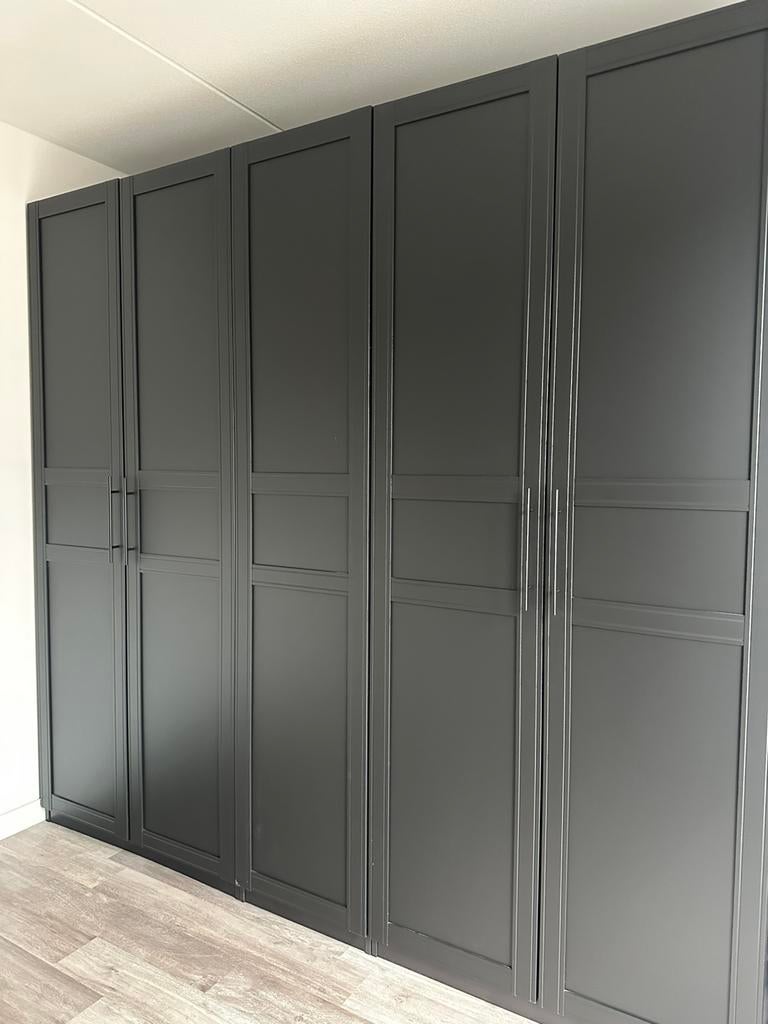 5x pax deuren flitsberget zwart, Huis en Inrichting, Ophalen, Zo goed als nieuw, 50 tot 100 cm, 200 cm of meer