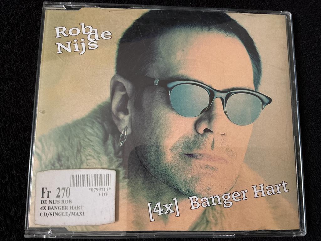 Rob de Nijs, 4x Banger Hart maxi cd-single jewelcase, Cd's en Dvd's, Maxi-single, Ophalen of Verzenden, Zo goed als nieuw, 1 single