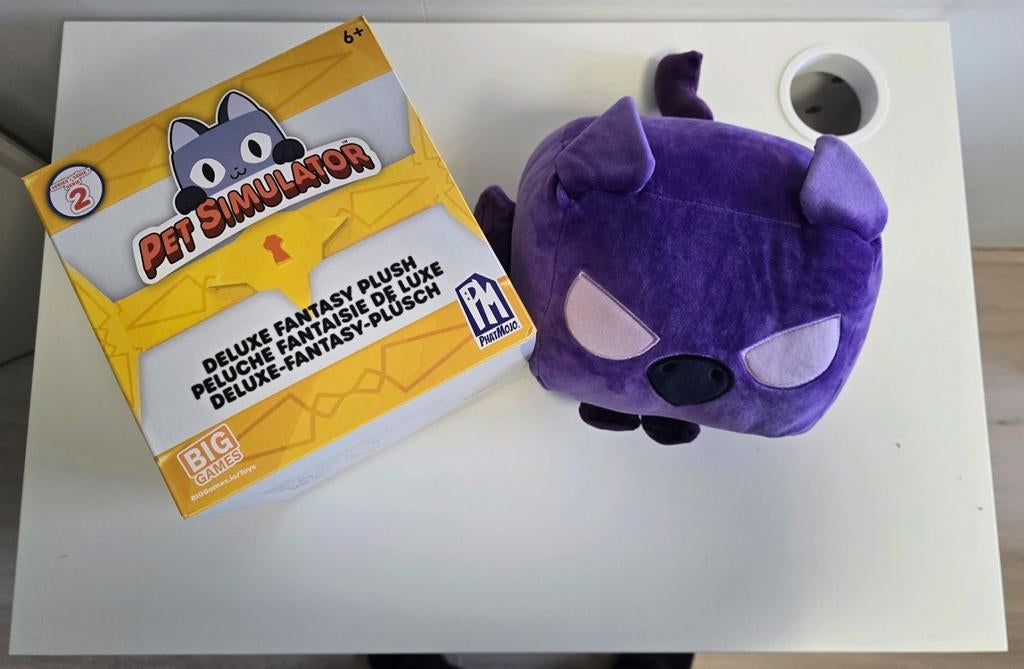 Roblox Pet Simulator Paarse Kubus Knuffel, Kinderen en Baby's, Speelgoed | Knuffels en Pluche, Ophalen of Verzenden, Nieuw, Overige typen