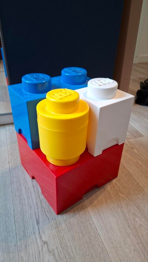 Lego opbergboxen - Set van 4 stuks, Kinderen en Baby's, Speelgoed | Duplo en Lego, Ophalen of Verzenden, Zo goed als nieuw, Accessoire
