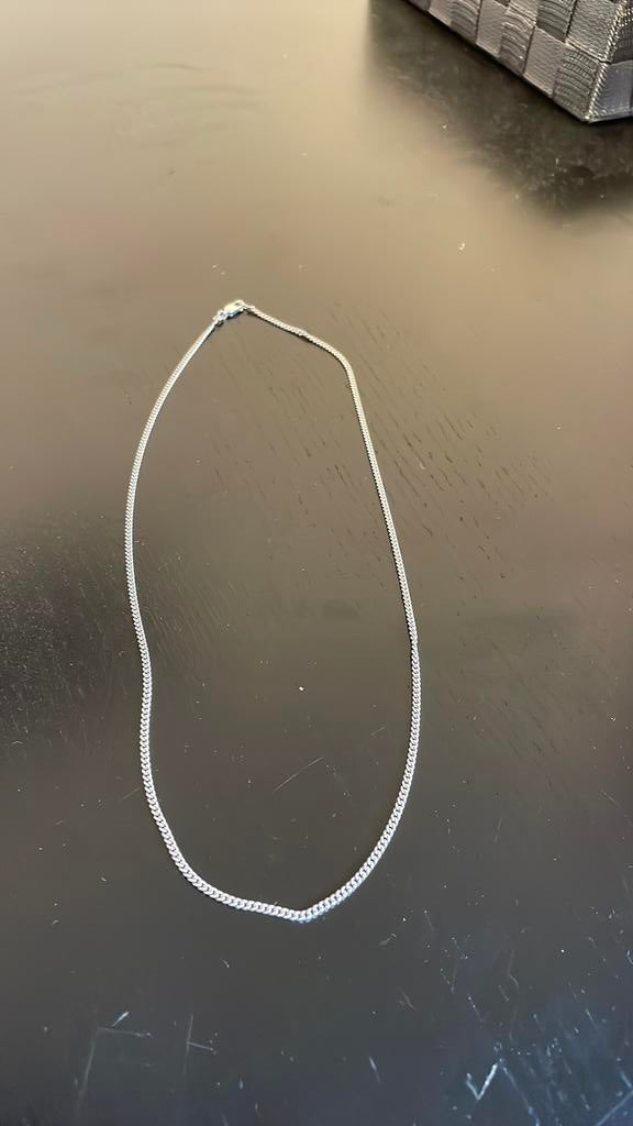 Mooie schakelketting met Daf Oldie, Sieraden, Tassen en Uiterlijk, Ophalen of Verzenden, Zo goed als nieuw, Zilver