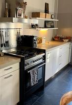 5-pits Solitaire gasfornuis +  oven, achterwand en afzuigkap, Witgoed en Apparatuur, Fornuizen, Ophalen, Gebruikt, 60 cm of meer