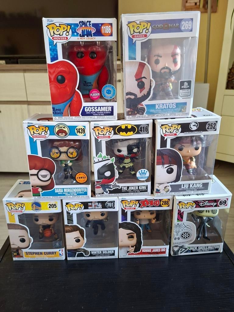 7 Funko Pops: Space Jam, Daria, Joker King e.a., Ophalen of Verzenden, Nieuw