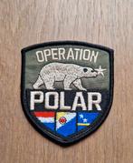 Patch Landmacht Marine Embleem Caribisch Defensie, Verzamelen, Ophalen of Verzenden, Landmacht, Nederland, Embleem of Badge