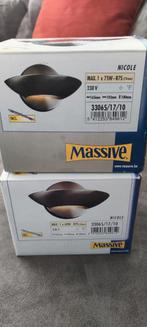 Twee Massive Nicole Wandlampen - Nieuw in Doos, Huis en Inrichting, Ophalen, Nieuw, Metaal