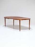 Uitschuifbare ronde eettafel Kai Kristiansen teak Deens, Ophalen, 100 tot 150 cm, -, -