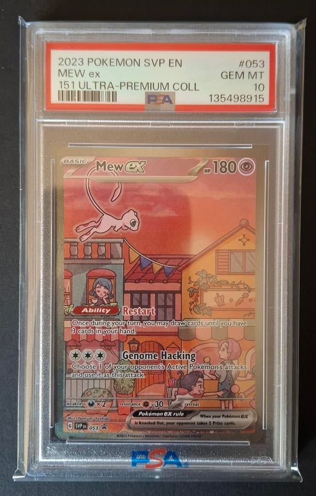 Mew ex 151 Ultra-Premium Collection PSA 10 GEM MT, Ophalen of Verzenden, Nieuw, Losse kaart, Foil