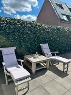 Houten tuinset inclusief tuinkussens, Tuin en Terras, Tuinsets en Loungesets, Gebruikt, Stoel, Tuinset, Hout