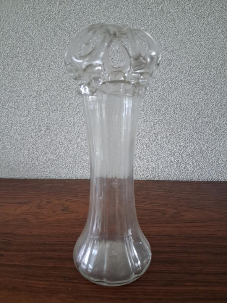 Vaas van glas zgn Bruidskroon, Ophalen of Verzenden