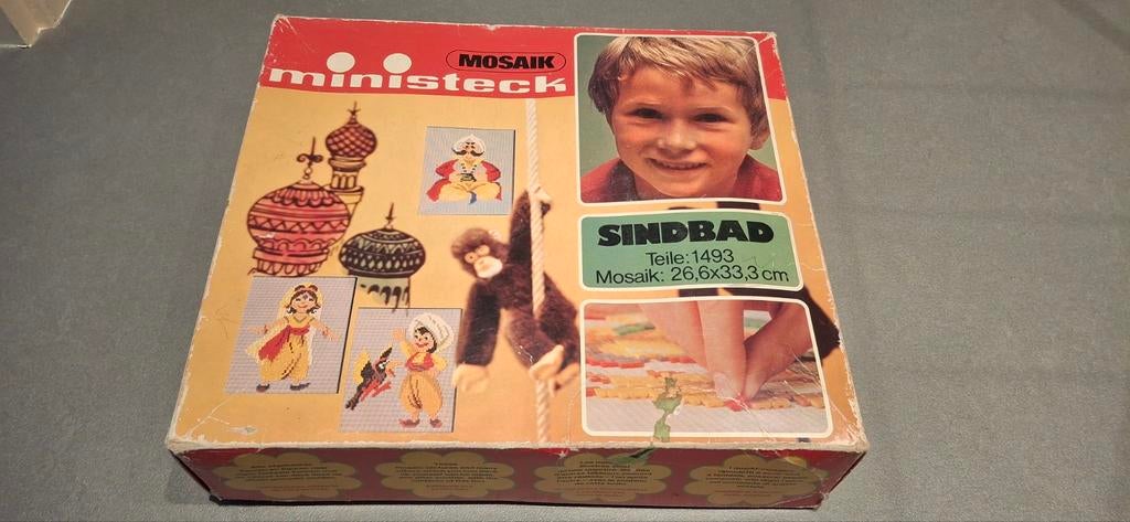 Ministeck Sindbad Mozaïek - Vintage Bouwpakket, Hobby en Vrije tijd, Ophalen of Verzenden, Gebruikt, Box-set