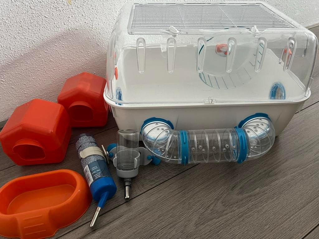 Complete hamster uitzet, Minder dan 60 cm, Kooi, Minder dan 75 cm, Ophalen of Verzenden