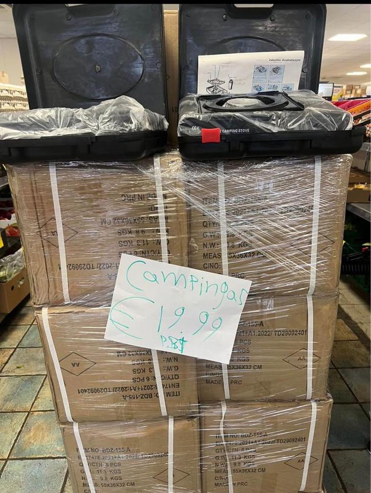 Partij Camping Kooktoestellen100 stuk per pallet GROOTHANDEL, Zakelijke goederen, Partijgoederen en Retail | Partijgoederen, Tuin en Doe-het-zelf