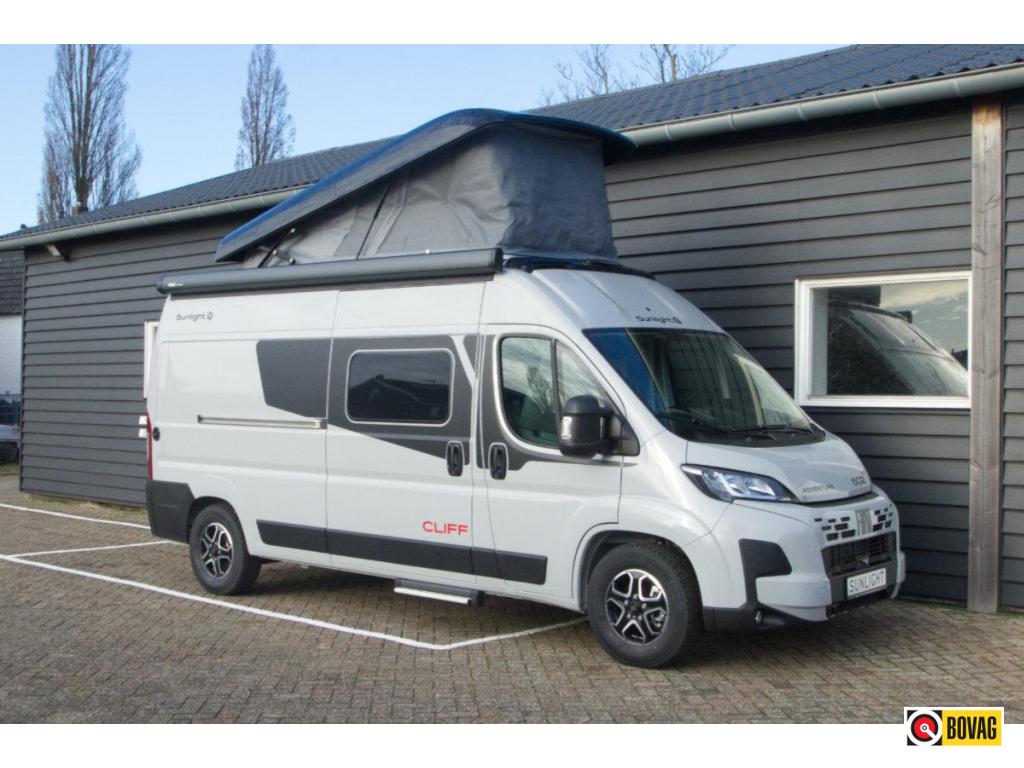 Sunlight Cliff 602 RT buscamper, Caravans en Kamperen, Chemisch toilet, Sunlight, Fiat, Bedrijf