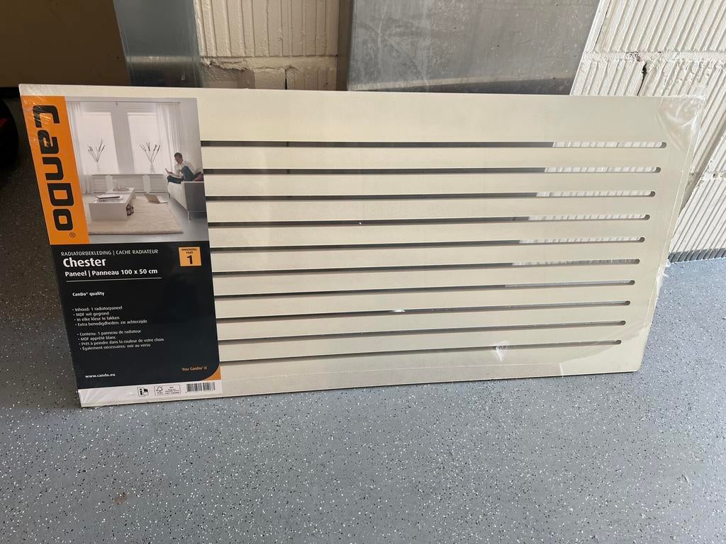 Cando radiatorpaneel Chester wit 100 x 50, Doe-het-zelf en Verbouw, Verwarming en Radiatoren, Ophalen of Verzenden, Zo goed als nieuw