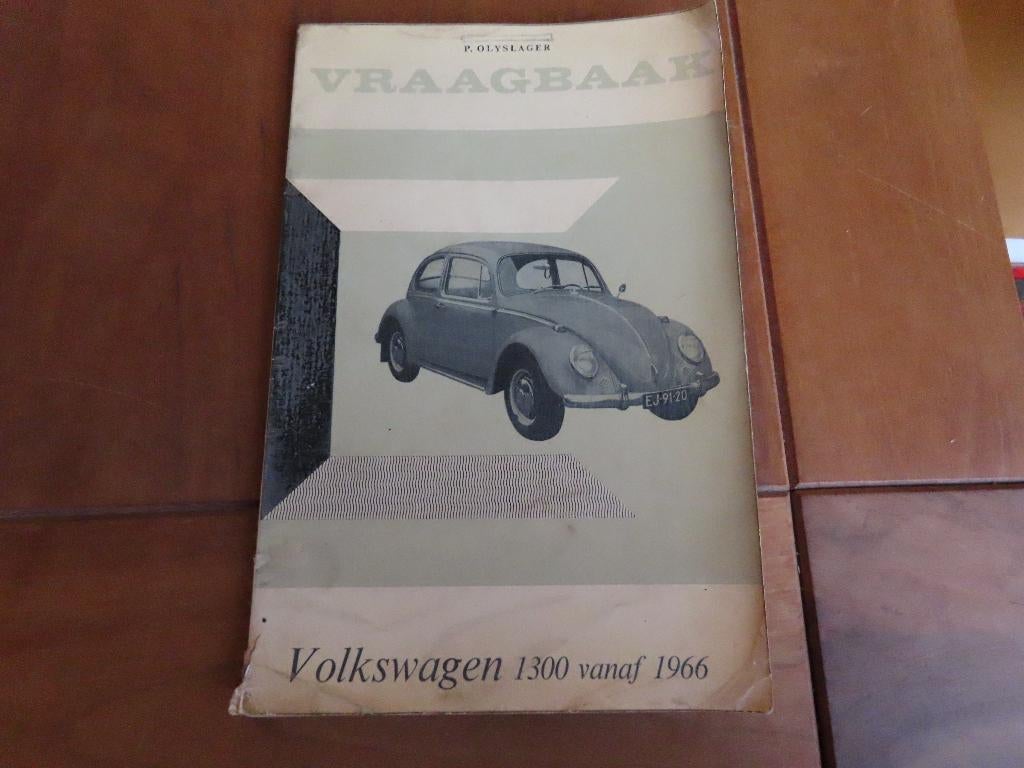 Vraagbaak Volkswagen Kever 1300, VW Karmann Ghia 1300 af '66, Ophalen of Verzenden