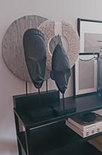2 zwarte Afrikaanse beelden /ornamenten, Ophalen of Verzenden