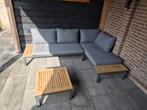 Zo goed als nieuwe Intratuin loungeset met kussens, Tuin en Terras, Tuinsets en Loungesets, Ophalen, 4 zitplaatsen, Bank, Aluminium