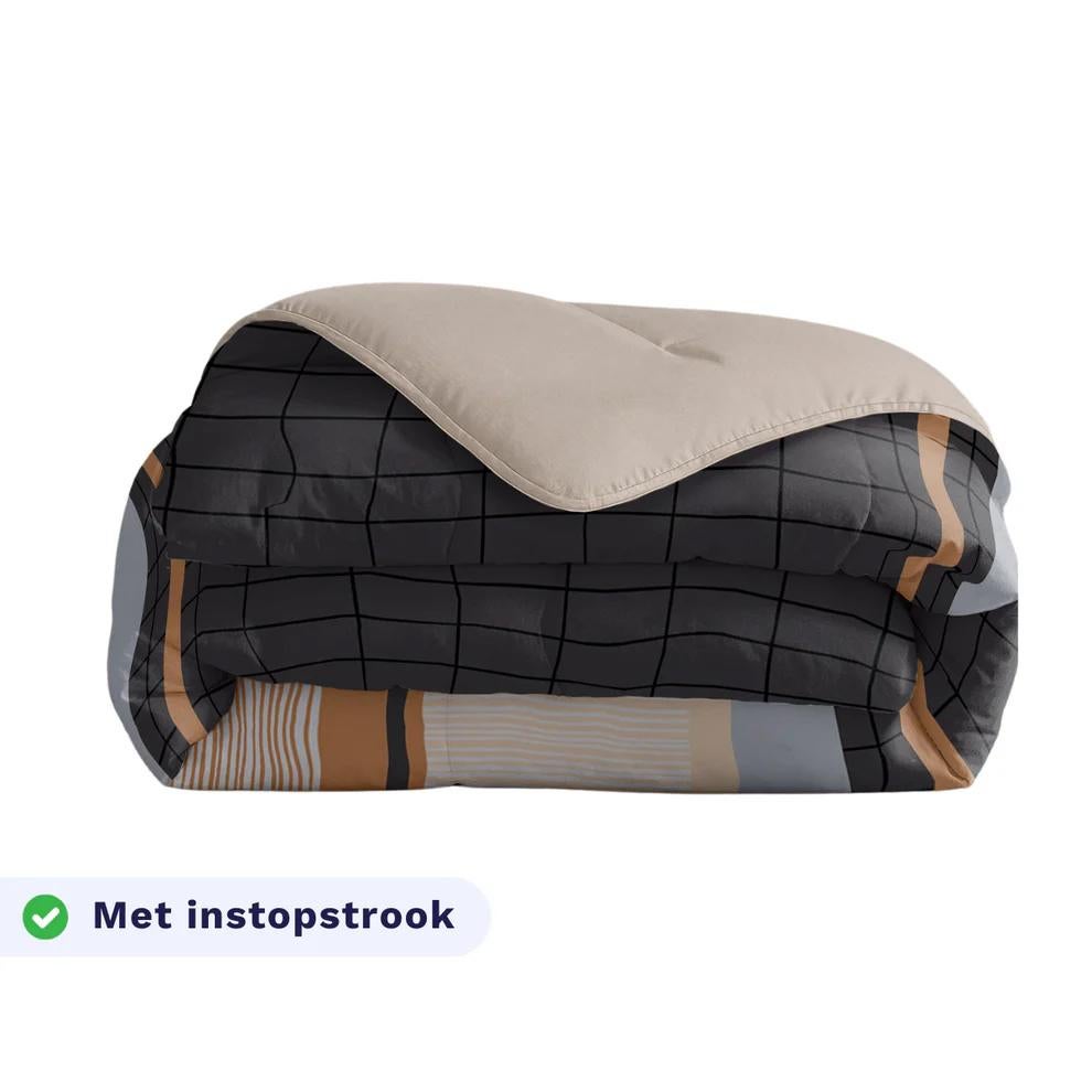 Wasbaar dekbed met instopstrook NIEUW, Huis en Inrichting, Slaapkamer | Beddengoed, Ophalen of Verzenden, Nieuw, Eenpersoons, Dekbedovertrek