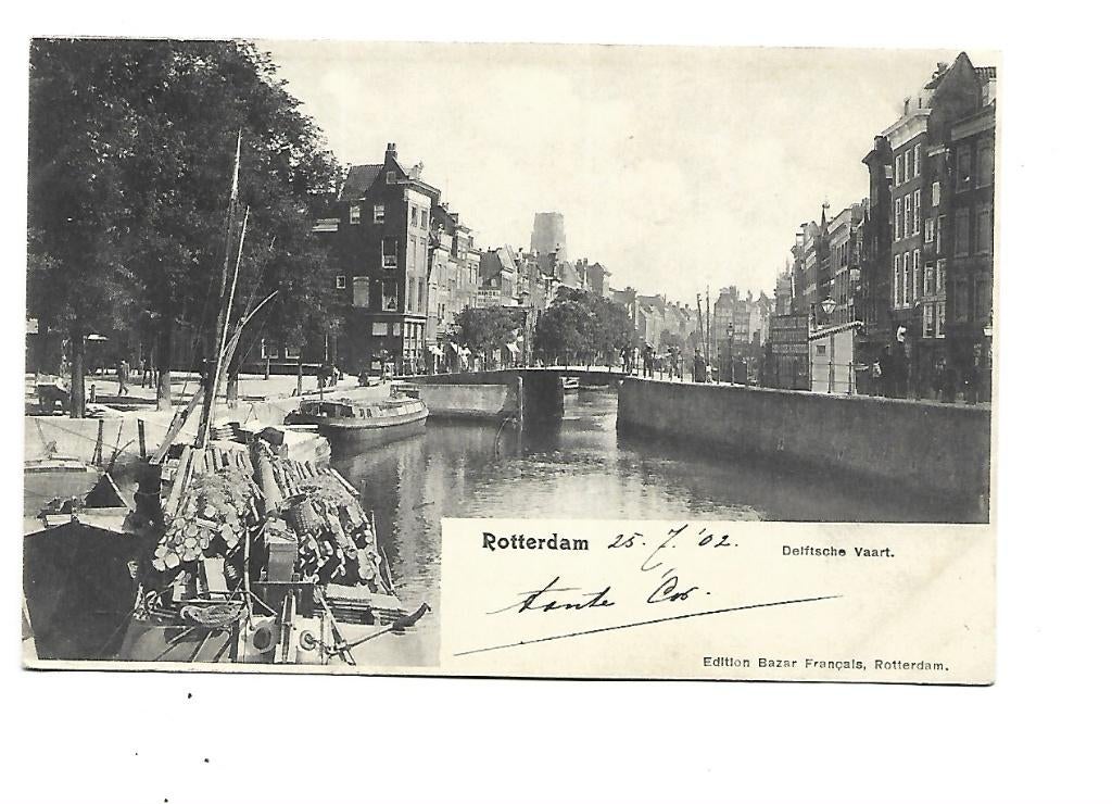 Rotterdam -Delftsche Vaart, Verzenden, Voor 1920, Gelopen, Zuid-Holland