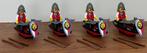 4x Lego 1752 Boat with Armor Castle Royal Knights, Ophalen of Verzenden, Zo goed als nieuw, Complete set, Lego