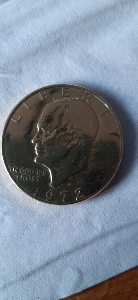 Eisenhower Dollar 1972 - Prachtige verzamelaarsmunt, Postzegels en Munten, Ophalen