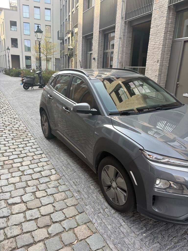 Hyundai Kona EV 204pk 2WD Aut. 2019 Grijs, Auto's, Origineel Nederlands, Elektrisch, SUV of Terreinwagen, 46 min