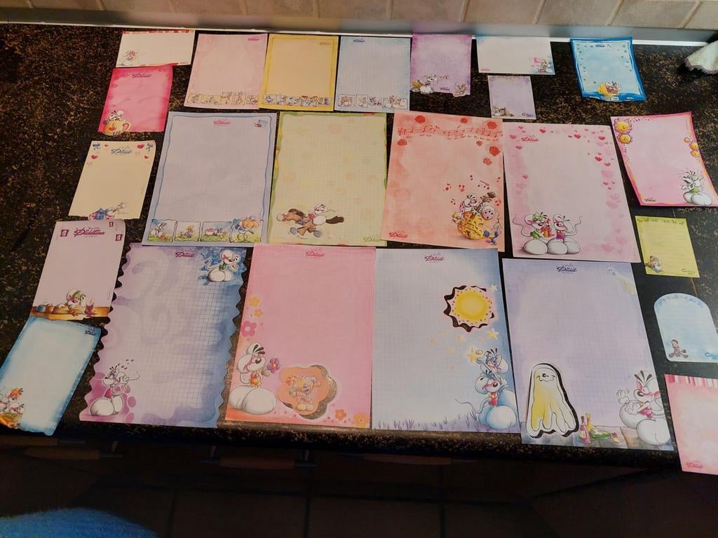 Losse diddl blaadjes, Verzamelen, Diddl, Ophalen of Verzenden, Zo goed als nieuw, Papier, Kaart of Schrift