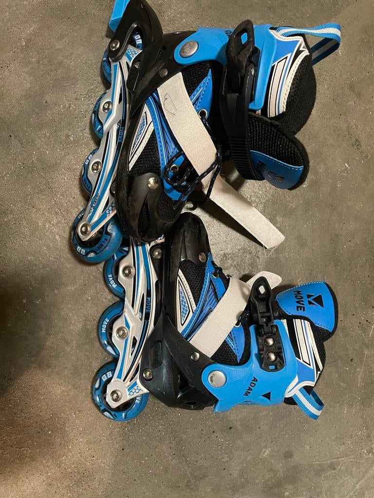 Rolschaatsen voor kinderen, blauw, maat 30-33, Ophalen, Verstelbaar, Gebruikt, Kinderen