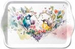 Tray melamine 13x21 cm Loving birds., Ophalen, Kunststof, ., Nieuw