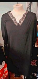 Zwart met parels jurk, Zwart, Maat 46/48 (XL) of groter, Ophalen of Verzenden, Zo goed als nieuw