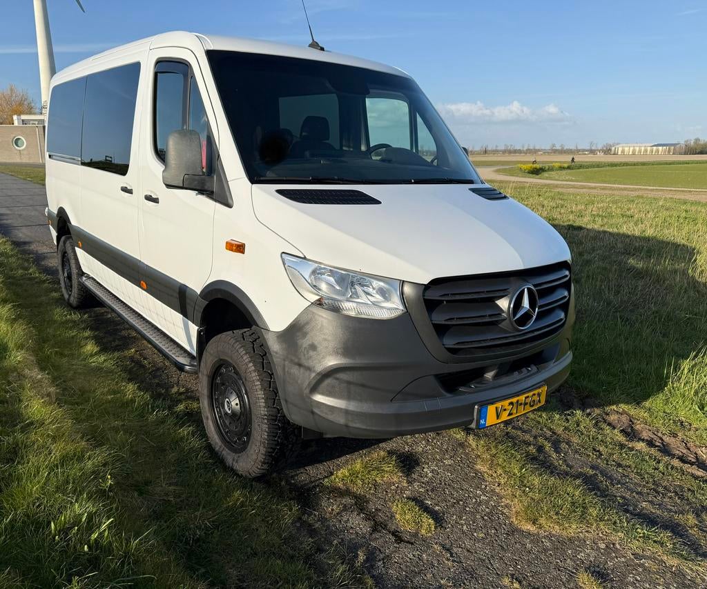 Mercedes-Benz Sprinter 316 H1L2 4x4 Dubbelcabine 2020, Auto's, Lichtsensor, Particulier, Geïmporteerd, 750 kg