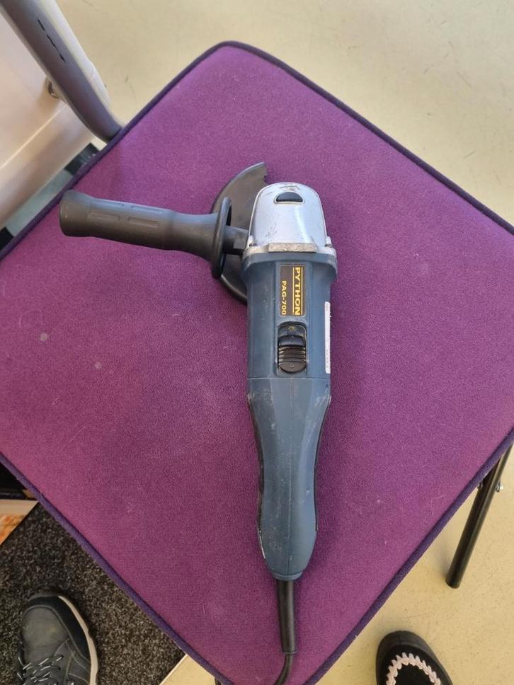 Python PAG-700 Haakse Slijpmachine - 701W, Doe-het-zelf en Verbouw, Gereedschap | Slijpmachines, Gebruikt, Haakse handslijpmachine