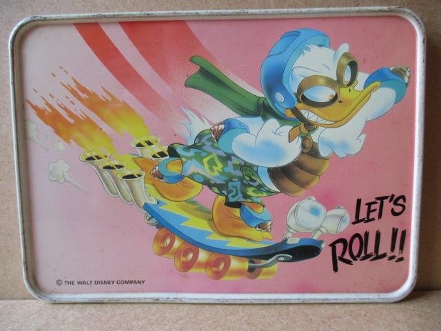 adv10171 donald metal card, Verzamelen, Disney, Ophalen, Donald Duck, Gebruikt, Overige typen